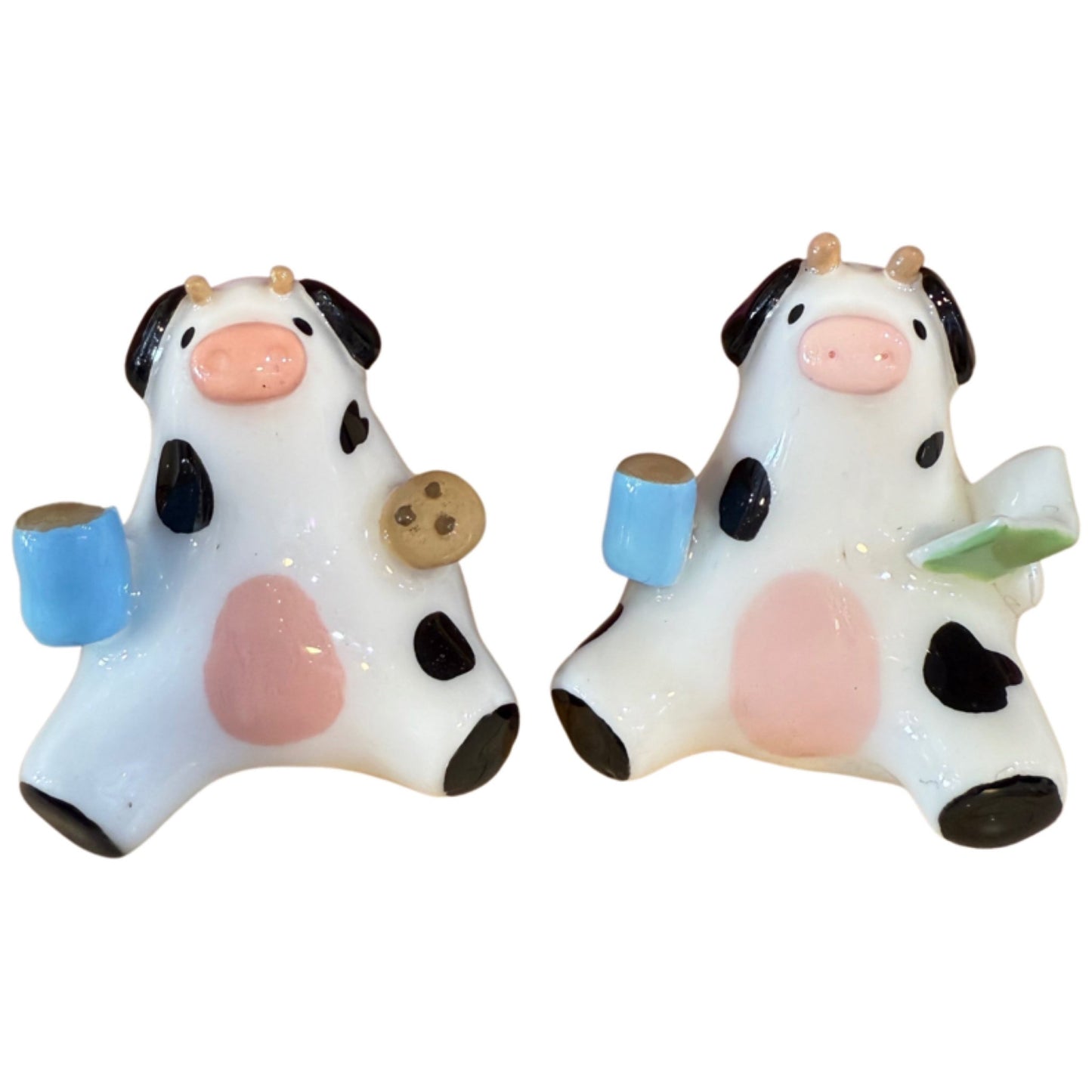 Black & white cow desk pal - octoberandpals
