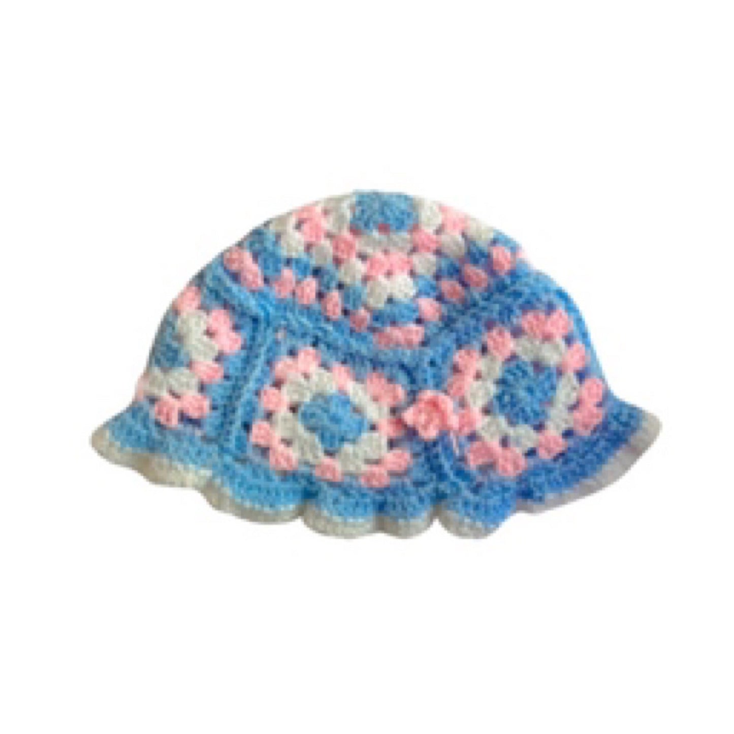 Crocheted Pastel bucket hat - octoberandpals