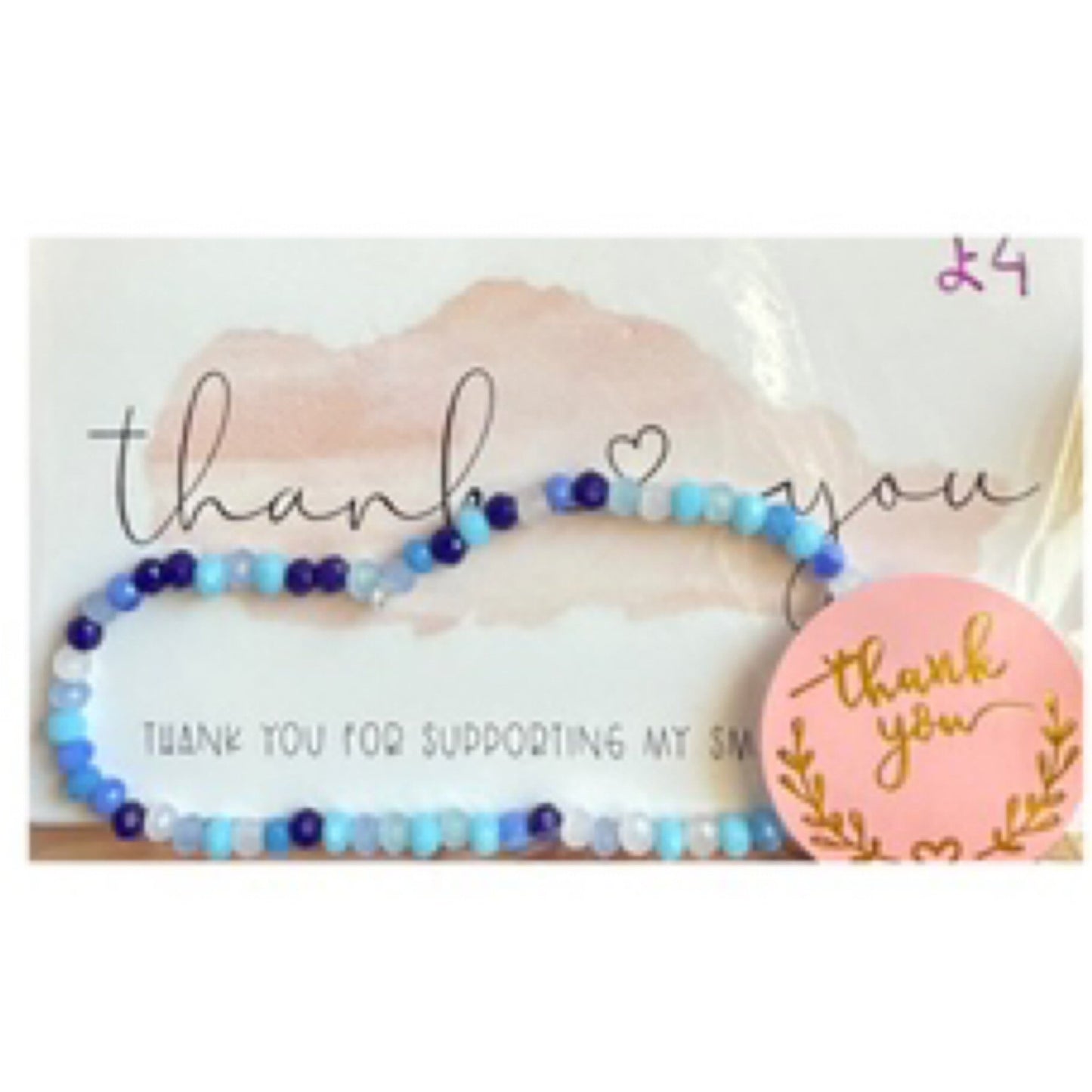 Dainty bead bracelet - octoberandpals