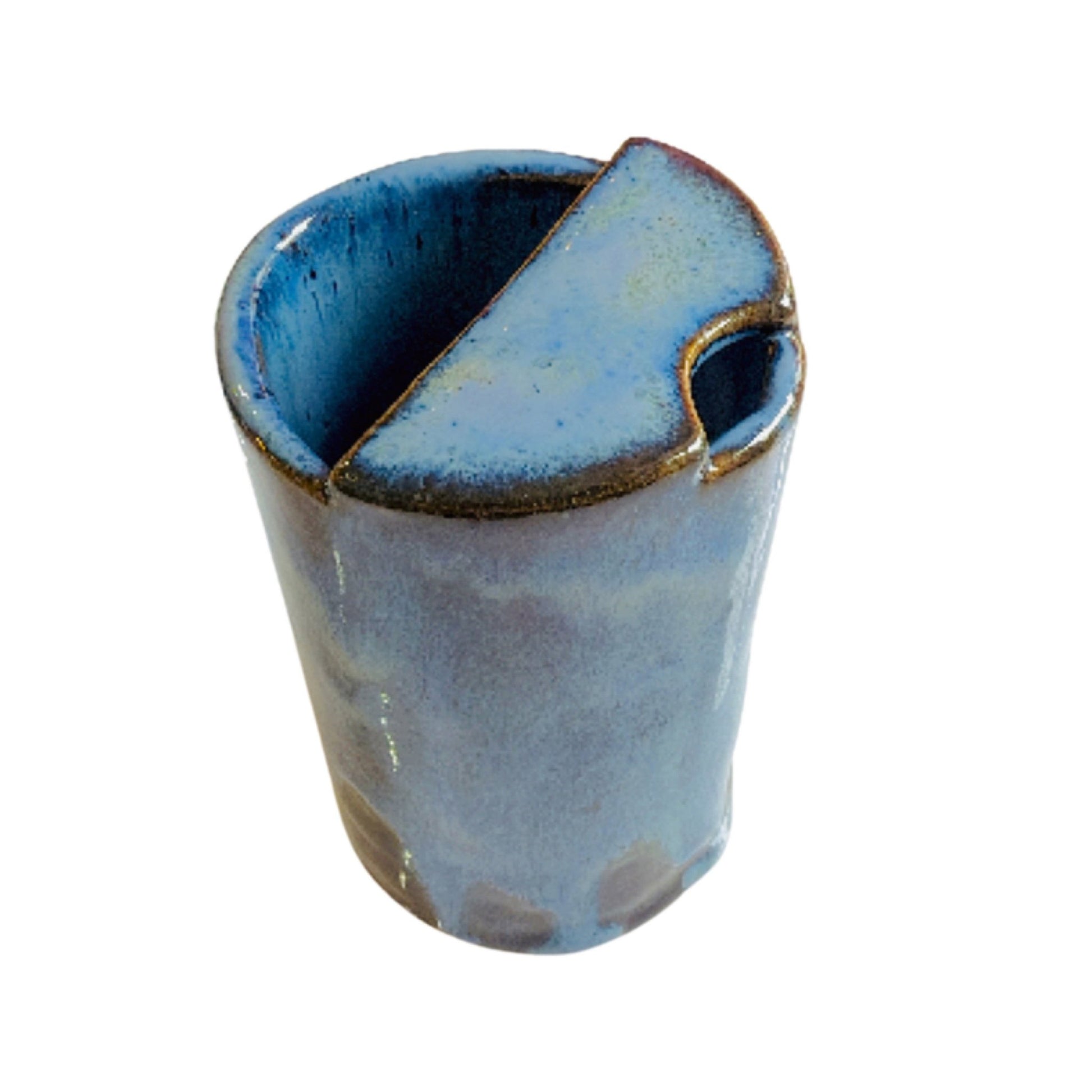 Blue Ceramic Travel Cup - octoberandpals