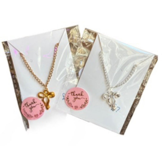 Bow necklace - octoberandpals