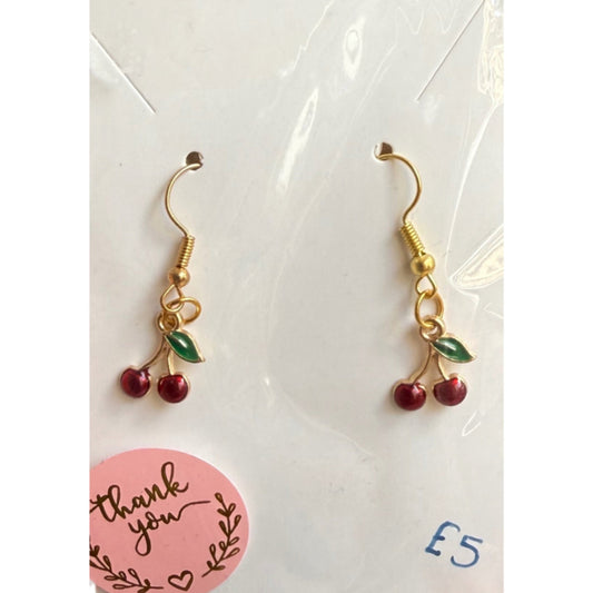 Cherry earrings - octoberandpals