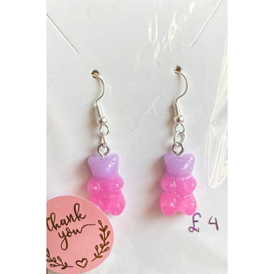 Gummy bear earrings - octoberandpals